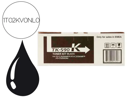 Toner Kyocera tk-5195c -Mita Negro Tk590k