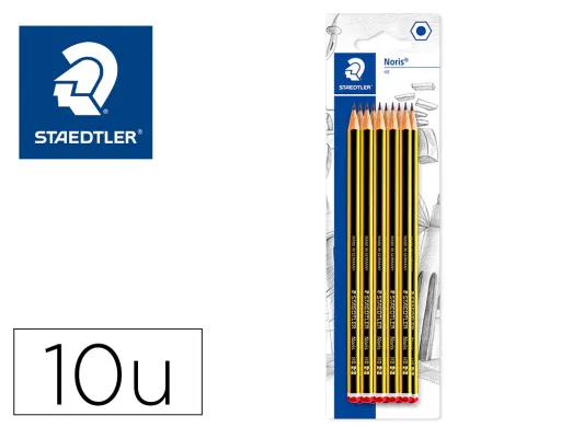 Lápis de Grafite Staedtler Noris Nº2 Hb Blister de 10 Unidades