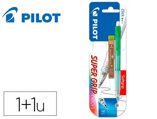 Lapiseira Pilot h-185 Corpo Cor Neon 0,5 mm + 1 Tubo de 12 Minas em Blister