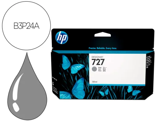 Tinteiro hp Designjet T920/T1500 n 727 Cinza Alta/1000 Paginas