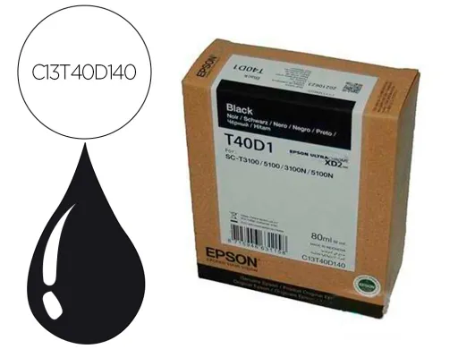 Tinteiro UltraChrome XD2 T40D140 Preto 80ml