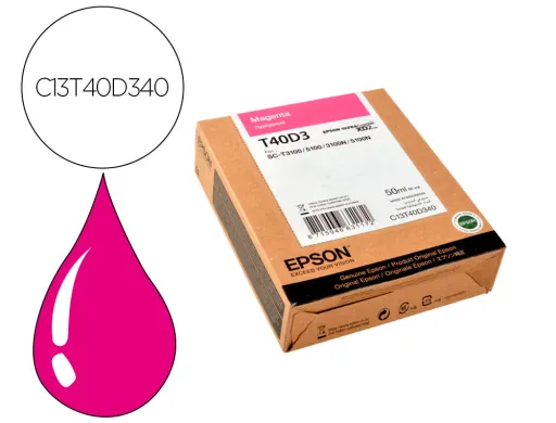 Tinteiro Epson Ultrachrome Xd2 Magenta T40d340 sc-T3100 / sc-T5100 50 ml