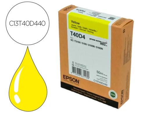 Tinteiro UltraChrome XD2 T40D440 Amarelo 50ml