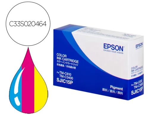 Tinteiro Epson tm-c 3400 (Sjic15p) Cmy