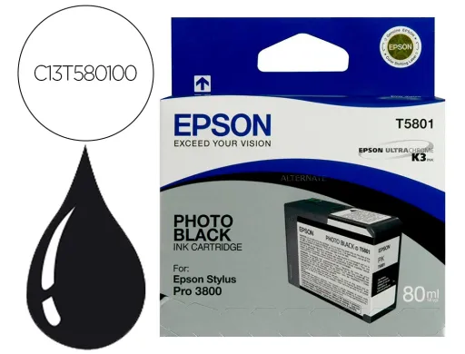 Tinteiro Epson Stylus Pro-3800/3880 Preto Photo (80ml)