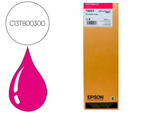 Singlepack Vivid Magenta T800300 UltraChrome PRO 700ml