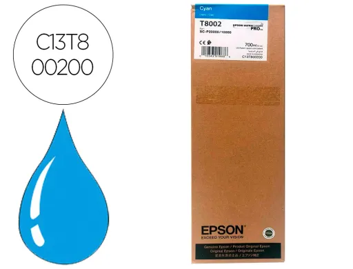 Tinteiro Epson Singlepack Ciano T800200 Ultrachrome Pro 700ml