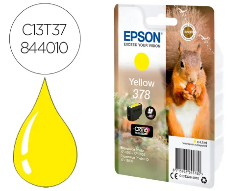 Tinteiro Epson Amarelo 378 Claria Photo Hd Ink