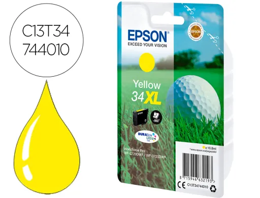 Tinteiro Epson Amarelo 34xl Durabrite Ultra Ink