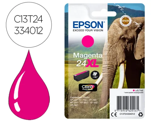 Tinteiro Epson Claria Photo Hd Ink Magenta 24xl