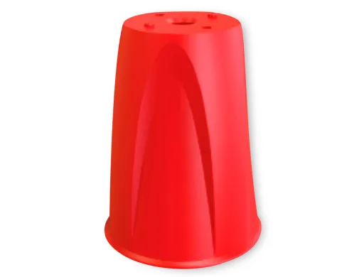 Adaptador para Cone Faru Vermelho Altura 120 mm Diametro 90 mm