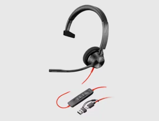 Auricular Plantronics Blackwire 3310 Diadema Monaural Cabo Usb-a