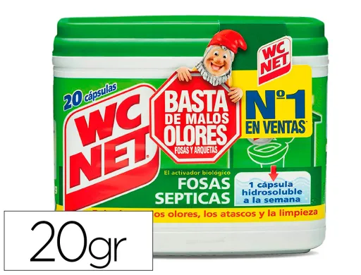 Elimina Olores Wc Net Fosas Septicas Capsula de 18 gr Caixa de 20 Unidades