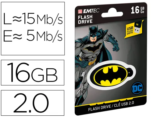 Pen Drive Usb Emtec Flash 16 gb Usb 2.0 Collector Batman