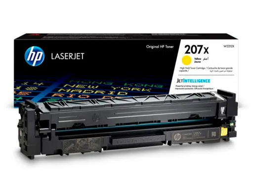 Toner HP 207x Cor Laserjet Pro M282nw / M283fdn / M283fdw Amarelo 2.450 Páginas