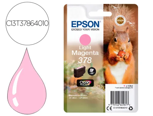 Tinteiro Epson 378 Expression Home xp-8605 / 8606 / xp-15000 / xp-8500 / 8505 Magenta Claro 360 Pag