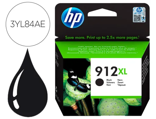 Tinteiro HP 912 XL Officejet 8010 / 8020 / 8035 Preto 825 Pag