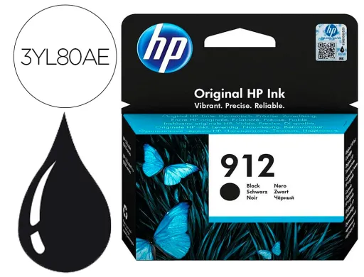 Tinteiro HP 912 Officejet 8010 / 8020 / 8035 Preto 300 Pag