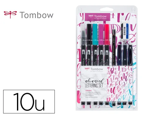 Conjunto Lettering Tombow Advanced 10 Pecas