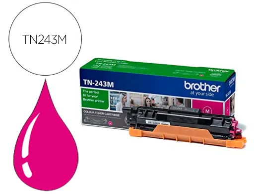 Toner Brother Tn243m Dcp-L3510cdw / Hl- L3270cdw / Mfc-L3710cw Magenta 1000 Páginas