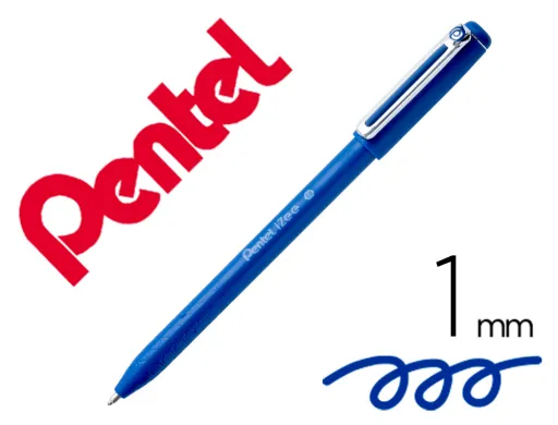 Esferográfica Pentel Izee Ponta de 1,0mm com Tampa Cor Azul