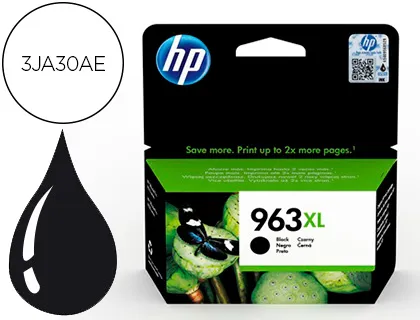 Tinteiro HP 963 XL Officejet Pro 9010 / 9020 / 9022 / 9023 / 9025 Preto 2000 Páginas