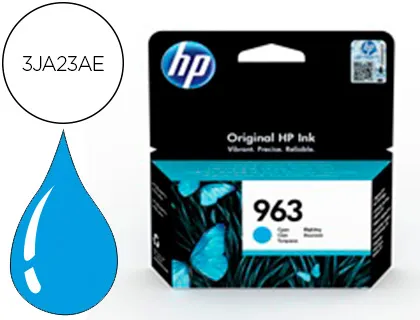 Tinteiro HP 963 Officejet Pro 9010 / 9020 / 9022 / 9023 / 9025 Ciano 700 Páginas