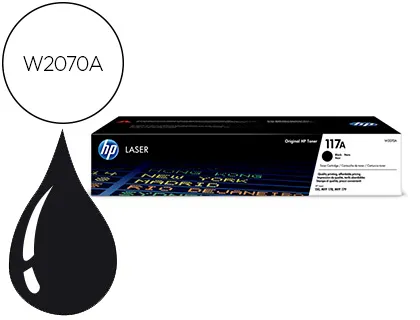 Toner HP 117a Laser Cor 150a / 150nw / 178nw / 178nwg / 179fnw Preto 1000 Páginas