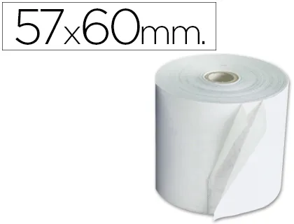 Rolo de Calculadora Exacompta Eletrica 57 mm X 60 mm 60 g/m2