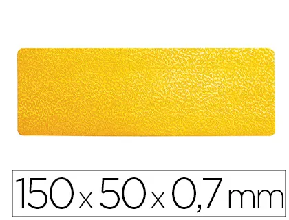 Símbolo Adesivo Durable Pvc Forma de Linha para Delimitação de Chão Amarelo 150x50x0,7 mm Pack de 10 Unidades