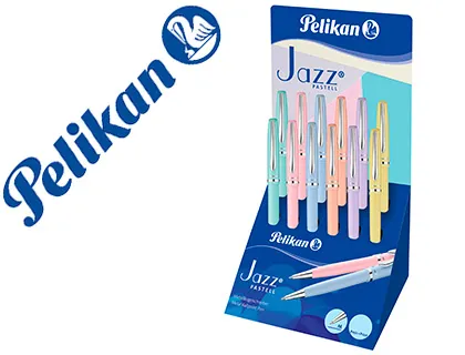 Esferográfica Pelikan Jazz Pastel Expositor de 12 Unidades Cores Sortidas