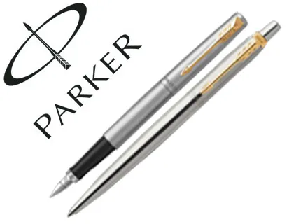 Conjunto Parker Duo Jotter Aco Gt Esferográfica + Caneta