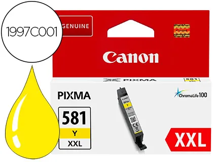 Tinteiro Canon 581 XXL Ts9550 / Ts705 Amarelo 830 Páginas