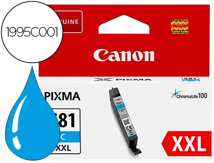 Tinteiro Canon 581 XXL Ts9550 / Ts705 Ciano 830 Páginas