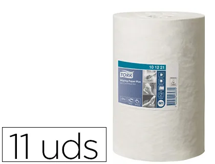 Papel Seca Mãos Tork Secagem Extra Largura 215 mm Comprimento 74,9 mt 2 Folhas para Dispensador m1 Central Pack de 11 Un