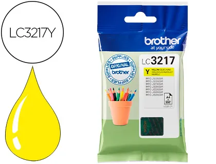 Tinteiro Brother Lc3217y Mfcj6530 / Mfc-J6935 Amarelo 550 Paginas