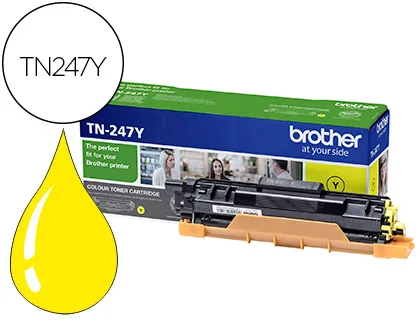 Toner Brother Tn247y Dcp-L3510cdw / hl-L3270cdw / Mfc-L3710cw Amarelo 2300 Paginas