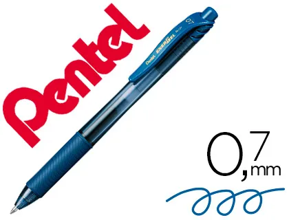 Caneta Pentel Energel Bl107 0,7 mm Azul Marinho