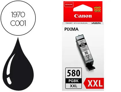 Tinteiro Canon 580 Xxl Pixma Tr8550 / Ts6250 / Ts8250 / Ts9150 / Ts9550 Negro 600 Pag