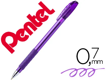 Esferográfica Pentel Bx487 com Tampa Cor Violeta