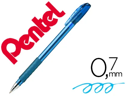 Esferográfica Pentel Bx487 com Tampa Cor Azul Ceu