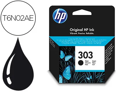 Tinteiro HP N. 303 Envy Photo 6230 / 7130 / 7830 Cor Preto Capacidade 200 Pag