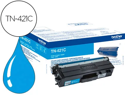 Toner Brother tn-421 para Dcp-L8410 Cdn / 8410 Cdw / hl-L8260 Cdw / Mfc-L8360 Cdw / 8690 Cdw / 8900 Cdw Ciano Capacidad