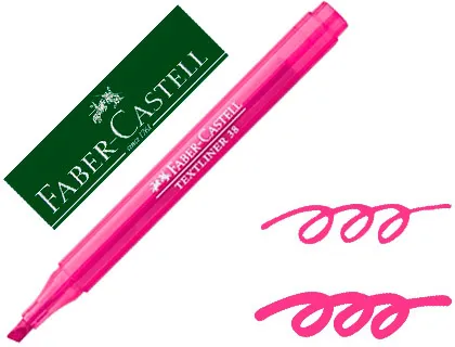 Marcador Faber Fluorescente Textliner 38 Rosa