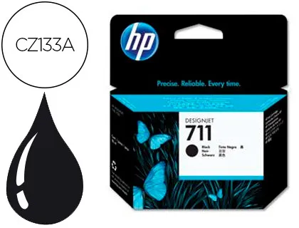 Tinteiro HP N. 711 Designjet T120 / T520 Preto 80 Ml