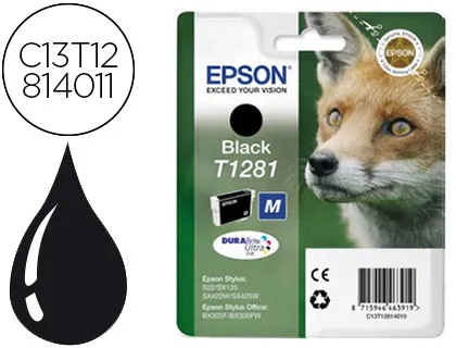 Tinteiro Epson T1281 Stylus S22 / Sx125 Preto -170 Pag