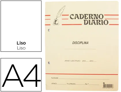 Caderno Diario Pena Liso Agraf b5 40 Folhas