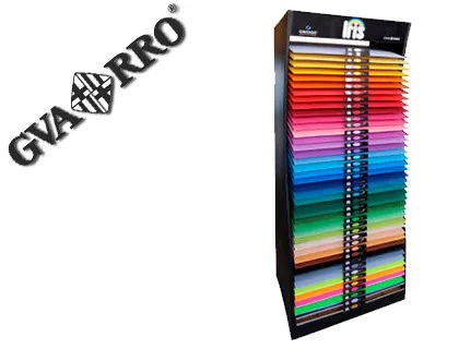 Expositor Guarro Metalico Vazio 42 Prateleiras para Iris 50x65 cm 185 Grs Medidas 75x57x200 cm