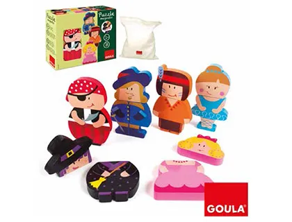 Puzzle Goula Infantil Personagens Magnéticas