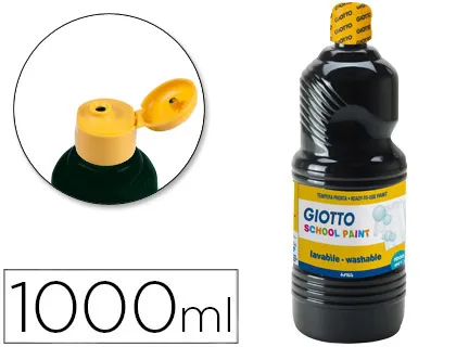 Guache Escolar Lavavel Giotto 1000 ml Preto